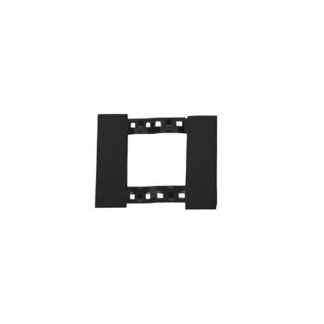 Placca 2P nero compatibile con Bticino Living Now Biesse