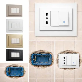 Cornice copri foro sovrapposta: copre il muro rovinato e crea un elegante effetto