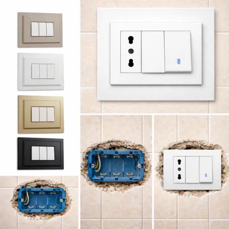 Cornice copri foro sovrapposta: copre il muro rovinato e crea un elegante effetto