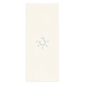 Tasto simbolo luce 1 modulo comandi assiali bianco serie...