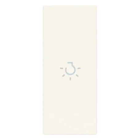 Tasto simbolo luce 1 modulo comandi assiali bianco serie Linea Vimar 31000A.LB