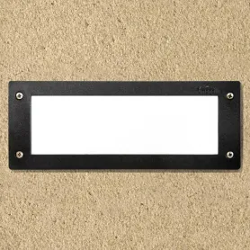 Segnapasso E27 per esterno Fumagalli Leti nero in resina...