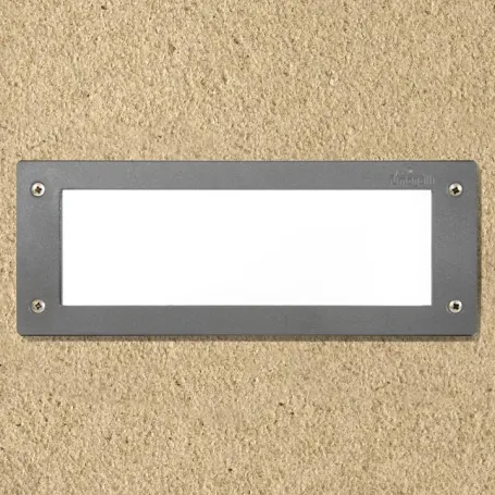 Segnapasso E27 per esterno Fumagalli Leti grigio in resina resistente nel tempo