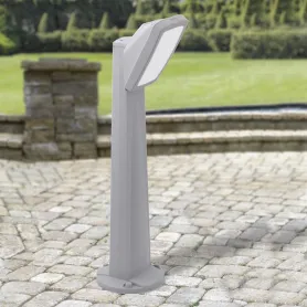 Palo con faretto da giardino silver E27 FUMAGALLI in...