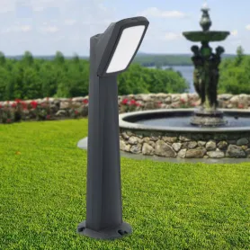 Palo con faretto da giardino nero E27 FUMAGALLI in Resina Anticorrosione 94 CM