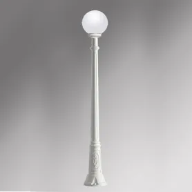 PALO SFERA GIARDINO GLOBO BIANCO RESINA CONTRO SALSEDINE...