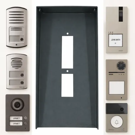 Visiera antipioggia universale per citofono e videocitofono antracite