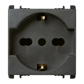 Presa universale Simone Urmet  Nea P40 2P+T 16A-250V antracite 10310N/2
