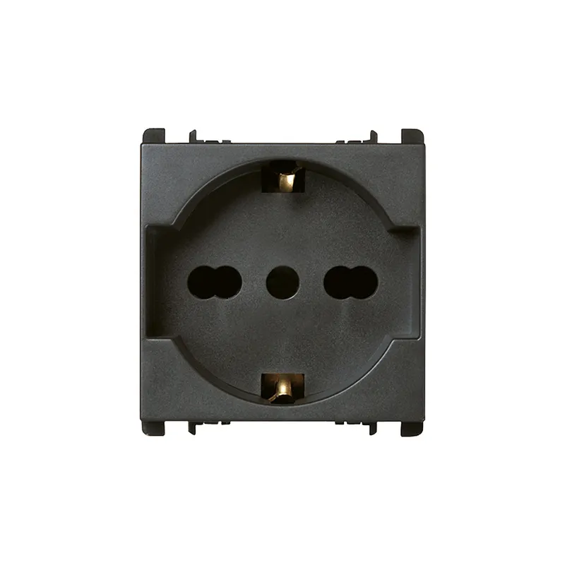 Presa universale Simone Urmet  Nea P40 2P+T 16A-250V antracite 10310N/2