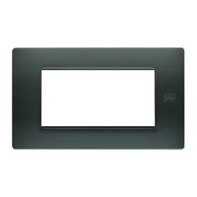 Placca Simone Urmet 4 moduli Flexa tecnopolimero antracite nea 11804.AN