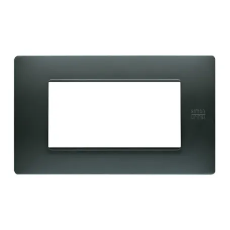 Placca Simone Urmet 4 moduli Flexa tecnopolimero antracite nea 11804.AN