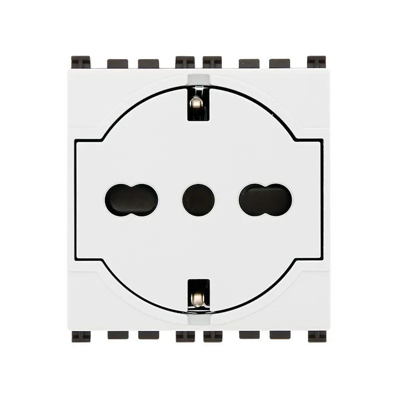 Presa Schuko a filo universale vimar Arkè 19211 bianco a scomparsa