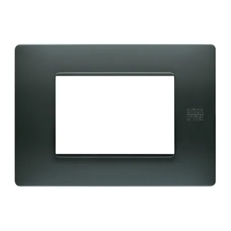 Placca Simone Urmet  3 moduli Flexa tecnopolimero antracite nea 11803.AN