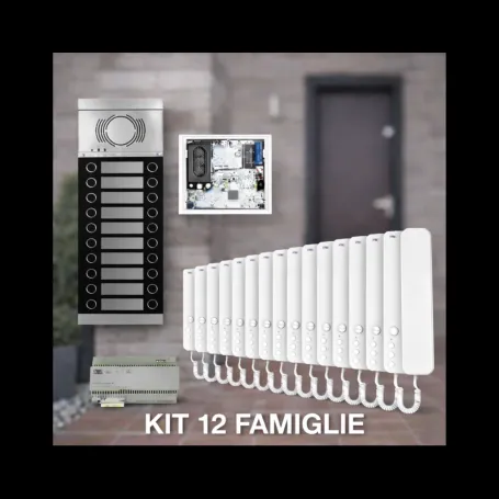 Kit Citofono 2 fili URMET Alpha per 10 Famiglie – Sistema 2Voice Professionale