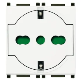 Presa schuko universale Vimar Plana bianco 14211