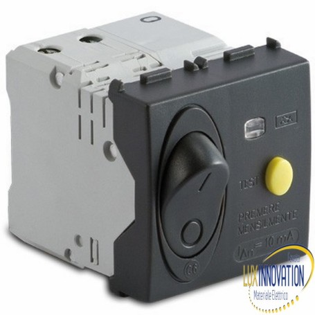 Interrutore automatico Master Modo 31530.10 magnetoterminco differenziale ,  grigio 1P+NC10A pi300A  Interrutore automatico Master Modo 31530.10 magnetoterminco differenziale ,  grigio 1P+NC10A pi300A