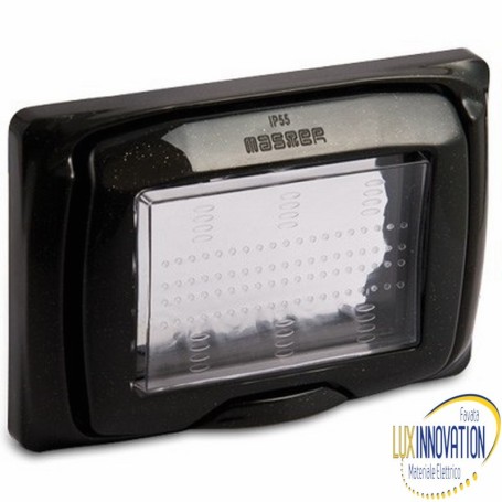 SUB Placca Master protetta IP55 3 posti antracite