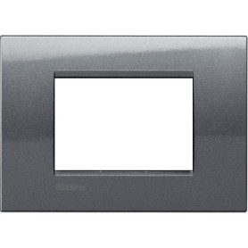 Placca 3 posti acciaio Bticino LNA4803AC Living-light- tech