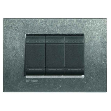 Placca 3 posti native Bticino LNA4803NA Living-light- tech