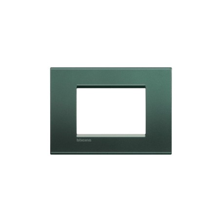 Placca 3 posti argento Bticino LNA4803AG Living-light- tech 