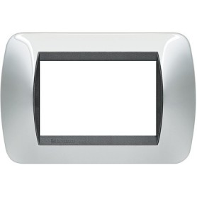 Placca 3 posti Cromo Lucido Bticino Living L4803CR