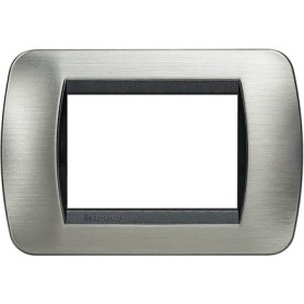 Placca 3 posti Acciaio Spazzolato Bticino Living L4803ACS