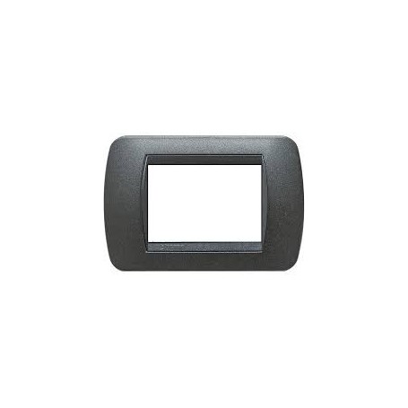 Placca 3 posti grafite Bticino L4803GF Living-light- tech 