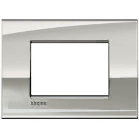 Placca 3 posti Palladio Bticino Living Air LNC4803PL