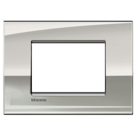 Placca 3 posti Palladio Bticino Living Air LNC4803PL