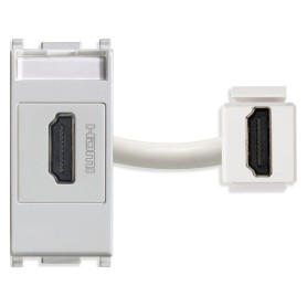 Presa standard HDMI,Vimar 14346.SL plana silver aggancio standard Keystone