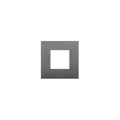 Placca Classic 2M grigio scatola rotonda Vimar Arkè 19642.72