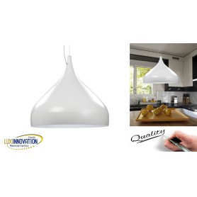 Lampada sospensione cucina circolare moderno lampadario per cucina bianco led 30