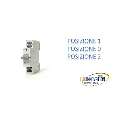 COMMUTATORE DI LINEA AEG Commutatore 3 posizioni 32A, 2 contatti COMMUTATORE DI LINEA AEG Commutatore 3 posizioni 32A, 2 contatti