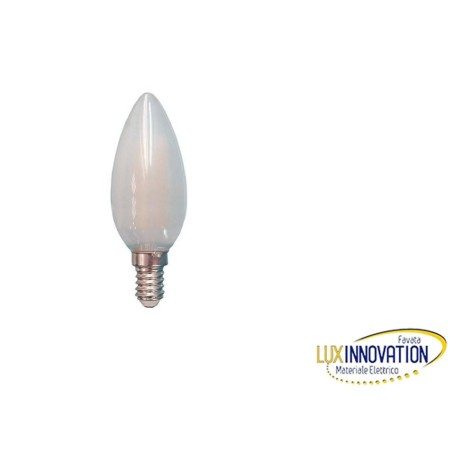 Lampada a led 4W oliva opaca E14