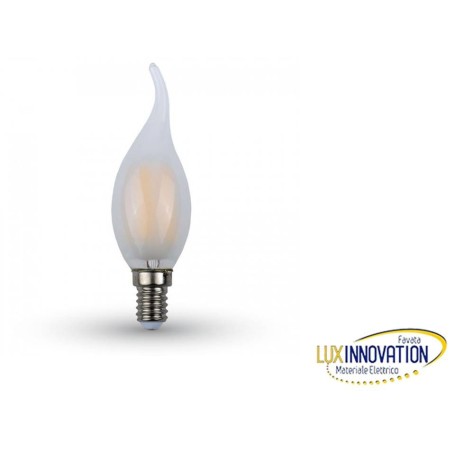 Lampada a led 4W oliva opaca E14 Lampada a led 4W oliva opaca E14