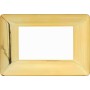 Placca 3 posti Oro lucido Compatibile con Bticino matix tipo am4803gor