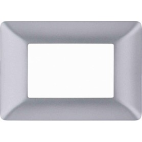 Placca Silver grigio  satinato Compatibile con Bticino matix
