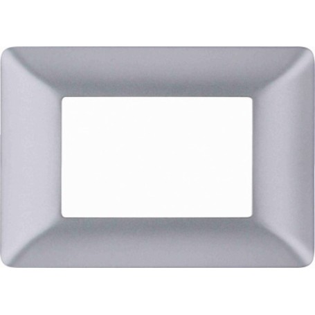 Placca Silver grigio  satinato Compatibile con Bticino matix Placca Silver grigio  satinato Compatibile con Bticino matix