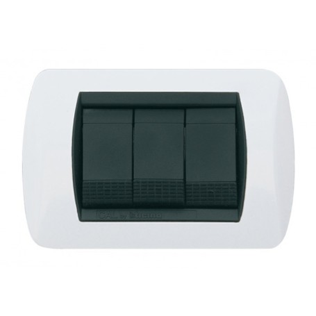 Placca Bianca Compatibile con Bticino Living Placca Bianca Compatibile con Bticino Living