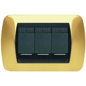 Placca Oro Lucido Compatibile con Bticino Living