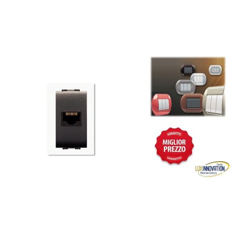 Presa Lan cat 5 rj45 compatibile con Living Bticino Presa Lan cat 5 rj45 compatibile con Living Bticino