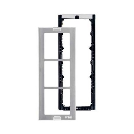 Telaio con cornice  Urmet a 3 moduli 1148/63
