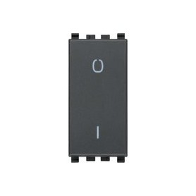 Interruttore 2P 16AX grigio Eikon 20015