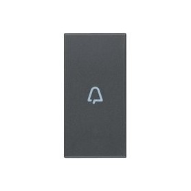Tasto 1M simbolo campanello assiale grigio Vimar Eikon 20131.C