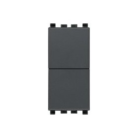 Due pulsanti indipendenti NO+NO 10A grigio Vimar Eikon 20066