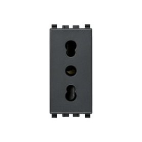 Presa 2P+T 16A P17/11 grigio Vimar Eikon 20203