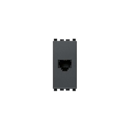 Presa RJ11 6/4 grigio Vimar Eikon 20320 Presa RJ11 6/4 grigio Vimar Eikon 20320