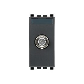 Presa coassiale tipo F femmina grigio Vimar Eikon 20318