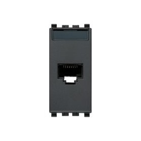 Presa RJ45 Netsafe Cat6A UTP grigio Vimar Eikon 20339.15
