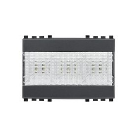 Lampada emergenza LED 3M 120-230V grigio Vimar Eikon 20384